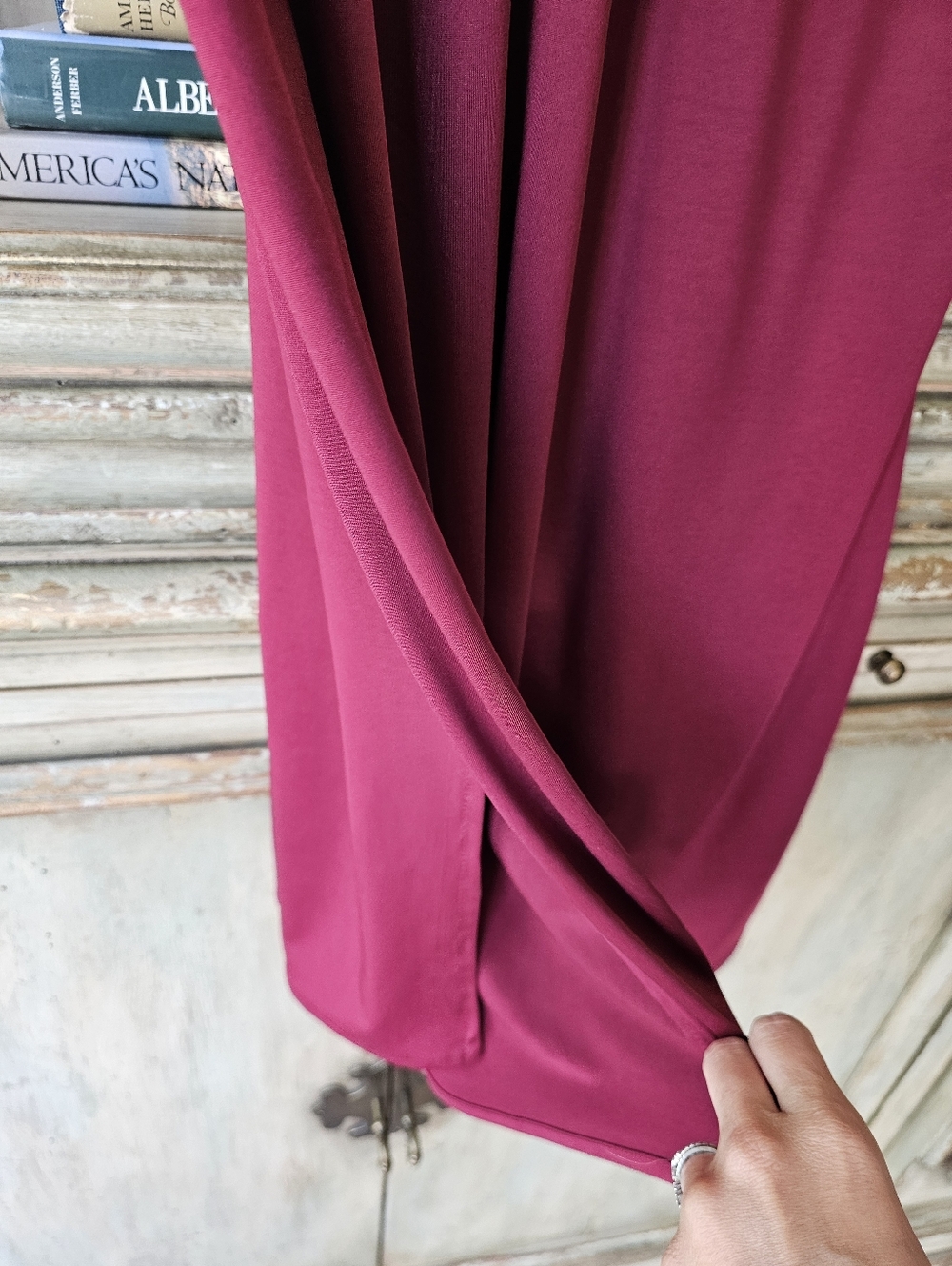 Karina Dahlia Dress Plum Red XL - Picture 5 of 6